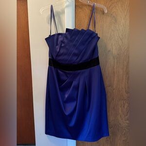 Max & Cleo Purple Strapless Dress